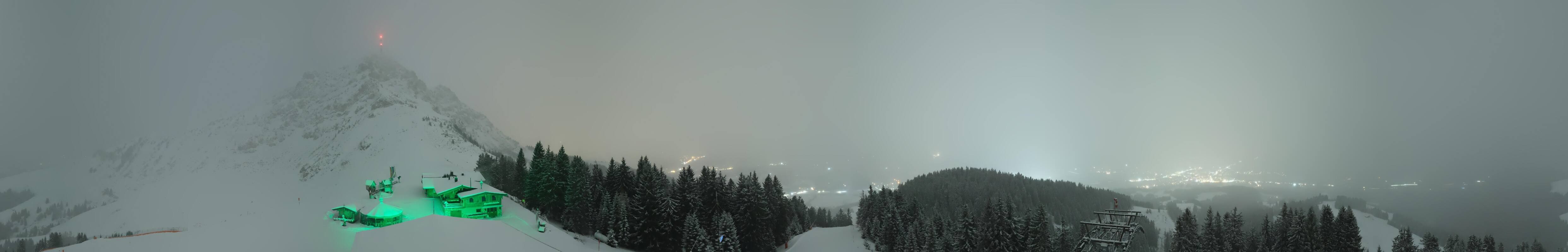 Archiv Foto Webcam St. Johann/Tirol: Blick von der Bergstation Harschbichl
