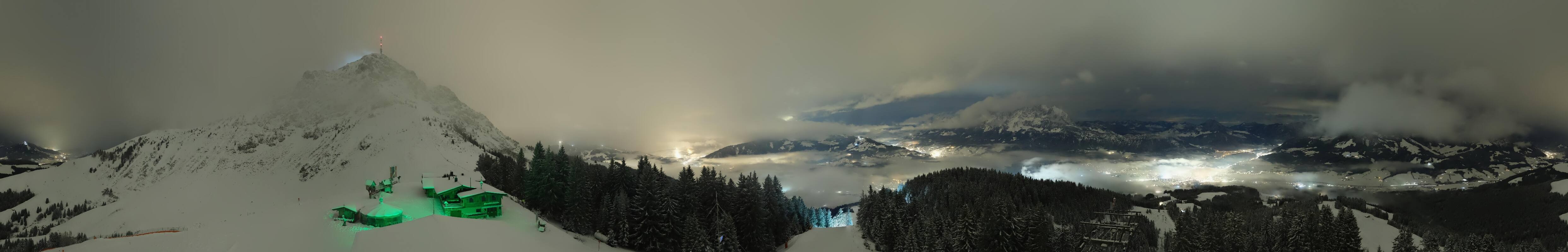 Archiv Foto Webcam St. Johann/Tirol: Blick von der Bergstation Harschbichl