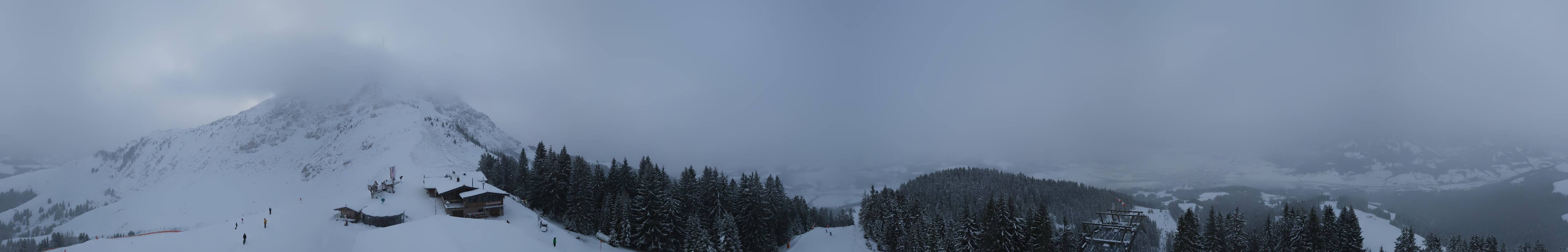 Archiv Foto Webcam St. Johann/Tirol: Blick von der Bergstation Harschbichl