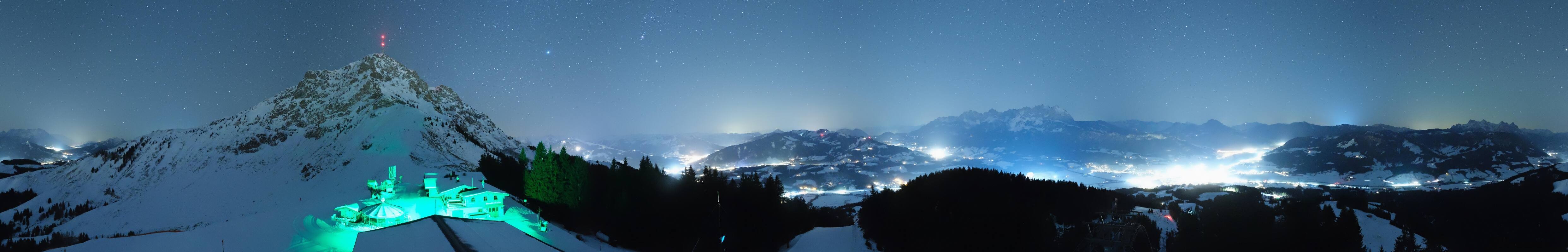 Archiv Foto Webcam St. Johann/Tirol: Blick von der Bergstation Harschbichl
