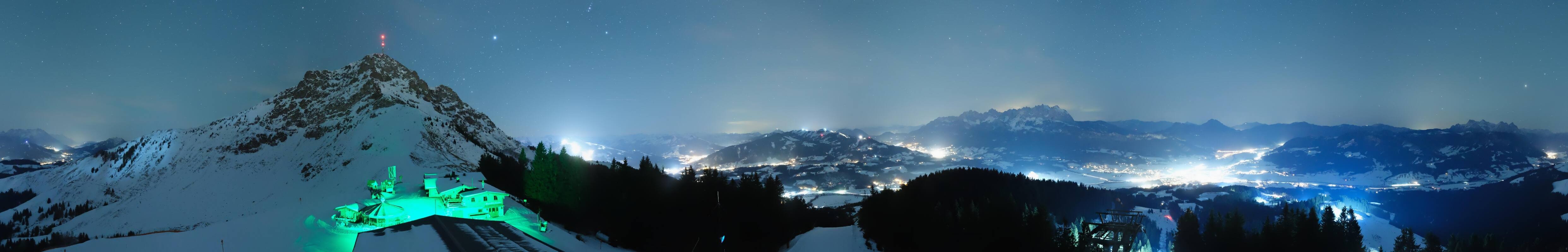 Archiv Foto Webcam St. Johann/Tirol: Blick von der Bergstation Harschbichl