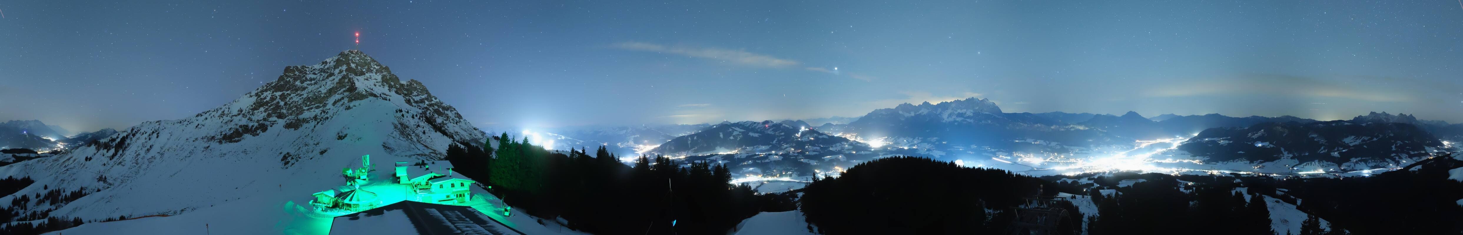 Archiv Foto Webcam St. Johann/Tirol: Blick von der Bergstation Harschbichl