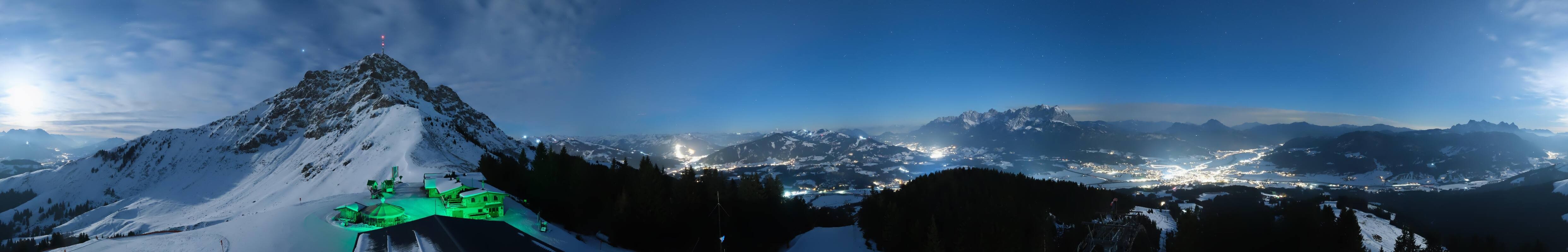Archiv Foto Webcam St. Johann/Tirol: Blick von der Bergstation Harschbichl