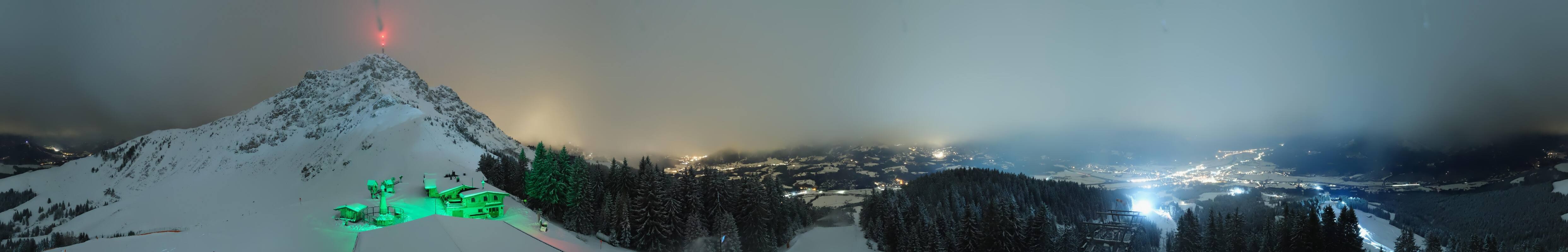 Archiv Foto Webcam St. Johann/Tirol: Blick von der Bergstation Harschbichl