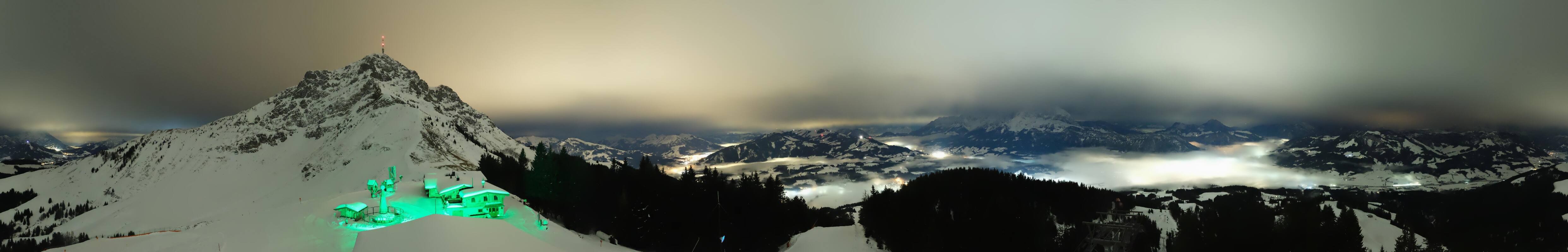 Archiv Foto Webcam St. Johann/Tirol: Blick von der Bergstation Harschbichl