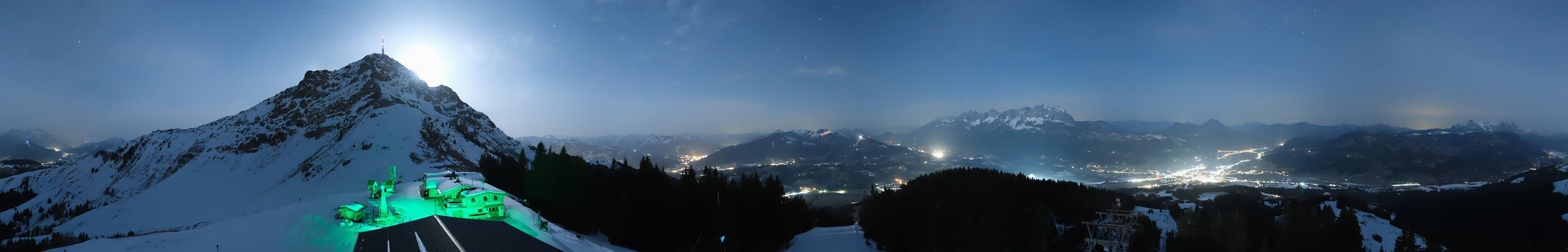 Archiv Foto Webcam St. Johann/Tirol: Blick von der Bergstation Harschbichl