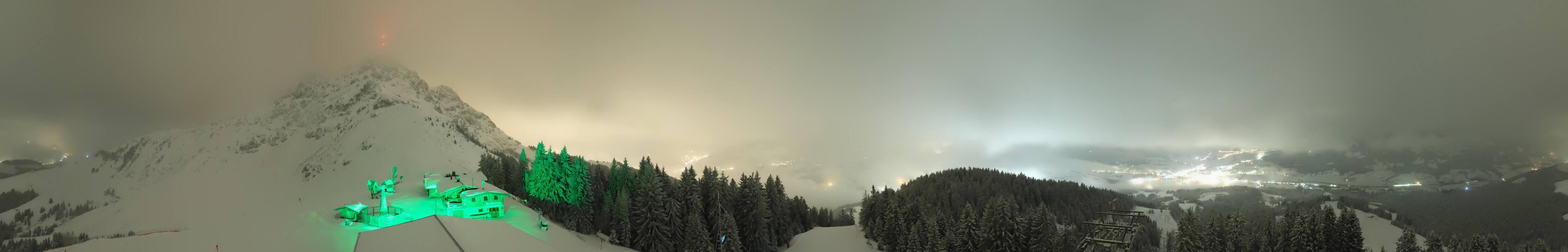 Archiv Foto Webcam St. Johann/Tirol: Blick von der Bergstation Harschbichl