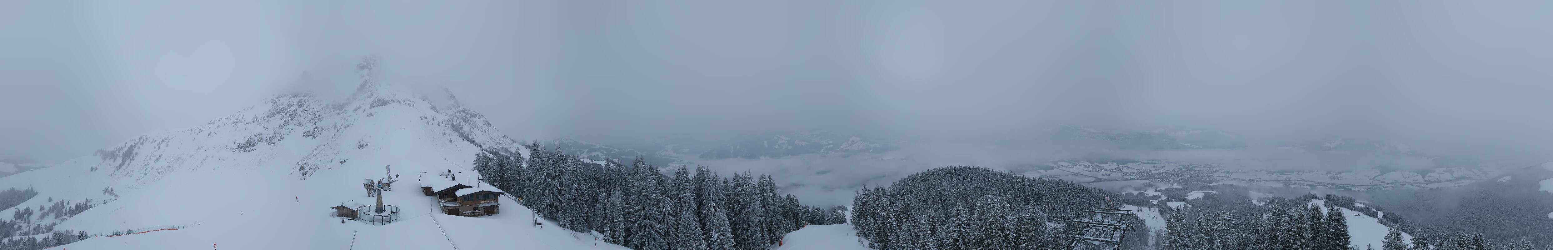 Archiv Foto Webcam St. Johann/Tirol: Blick von der Bergstation Harschbichl