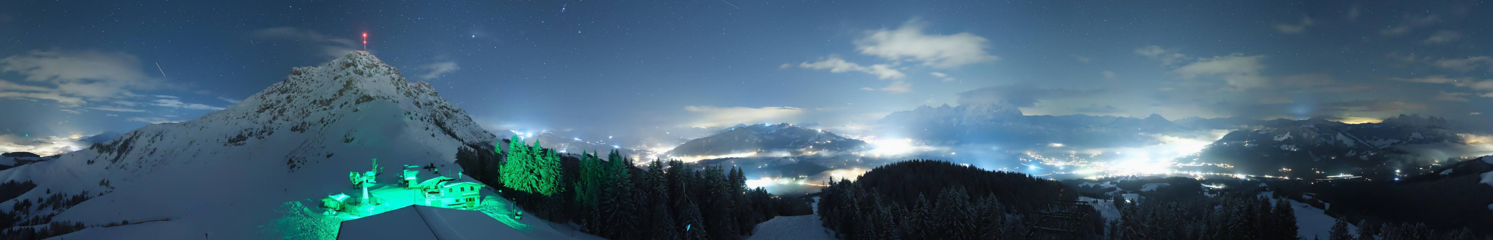 Archiv Foto Webcam St. Johann/Tirol: Blick von der Bergstation Harschbichl