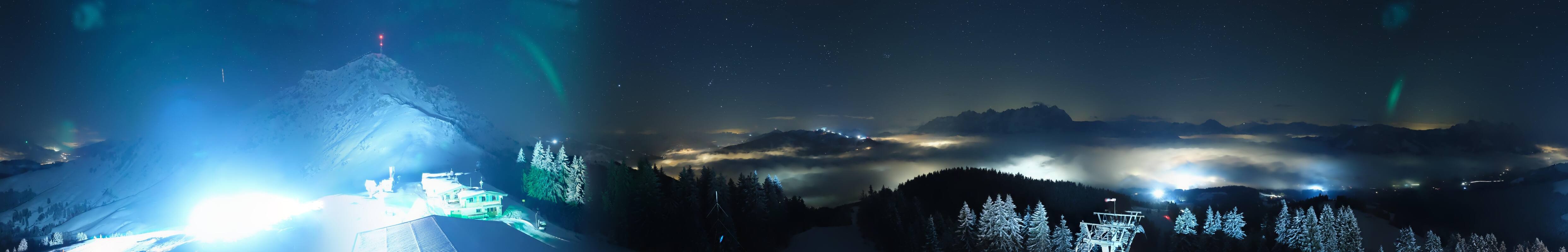 Archiv Foto Webcam St. Johann/Tirol: Blick von der Bergstation Harschbichl