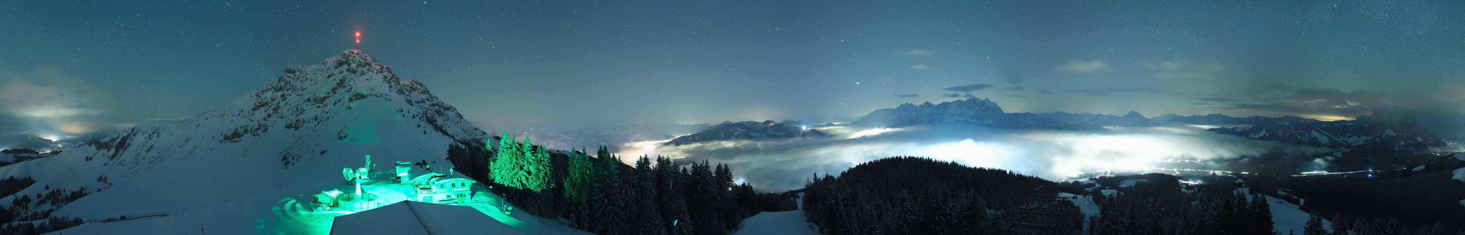 Archiv Foto Webcam St. Johann/Tirol: Blick von der Bergstation Harschbichl