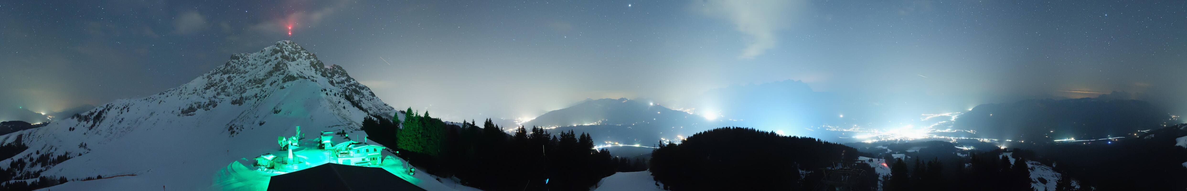 Archiv Foto Webcam St. Johann/Tirol: Blick von der Bergstation Harschbichl
