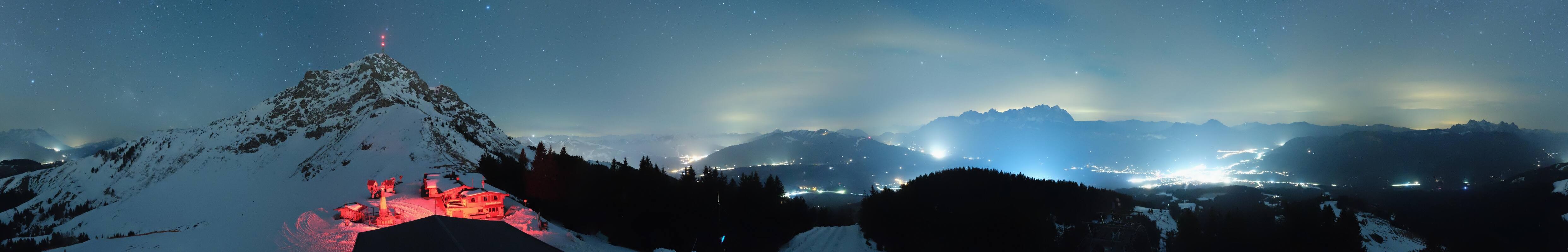 Archiv Foto Webcam St. Johann/Tirol: Blick von der Bergstation Harschbichl