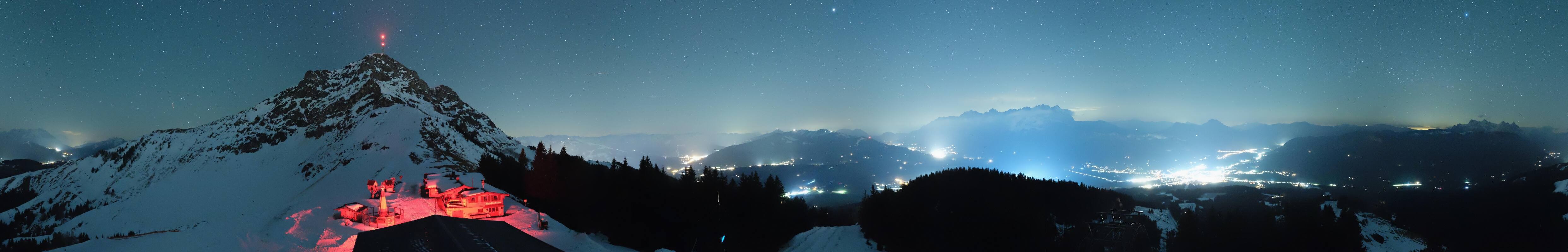 Archiv Foto Webcam St. Johann/Tirol: Blick von der Bergstation Harschbichl