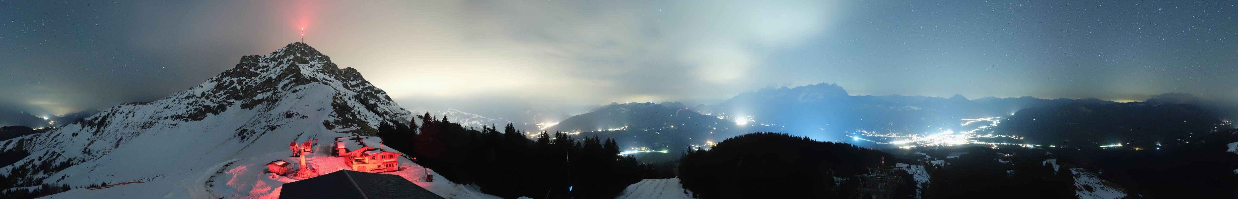 Archiv Foto Webcam St. Johann/Tirol: Blick von der Bergstation Harschbichl