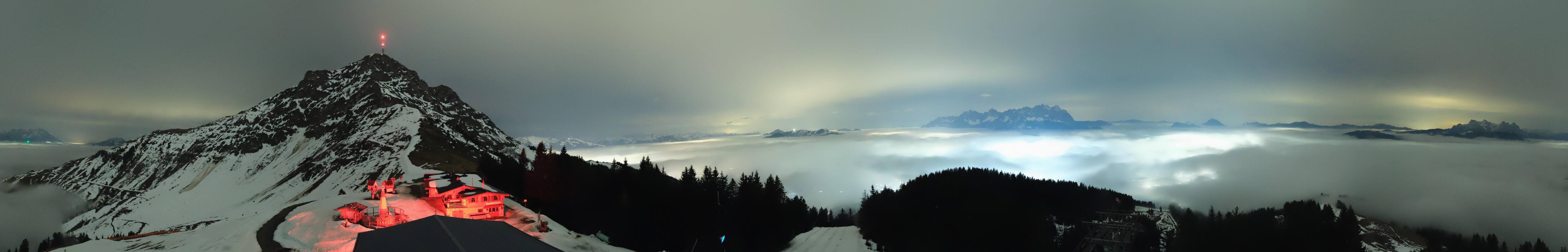Archiv Foto Webcam St. Johann/Tirol: Blick von der Bergstation Harschbichl