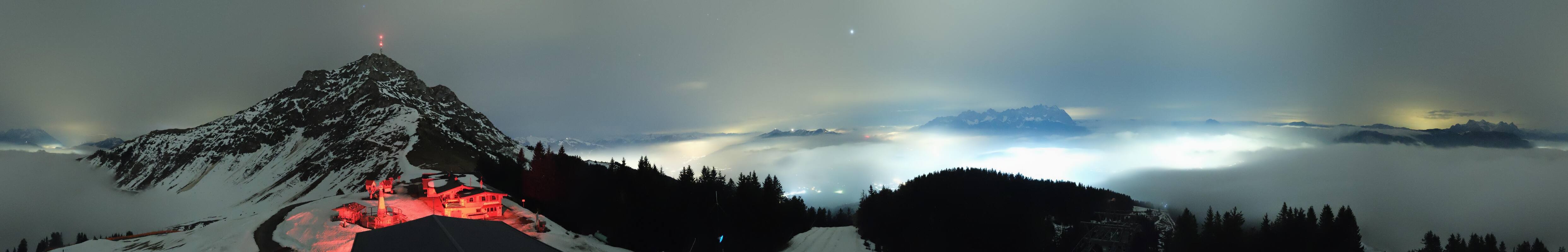 Archiv Foto Webcam St. Johann/Tirol: Blick von der Bergstation Harschbichl