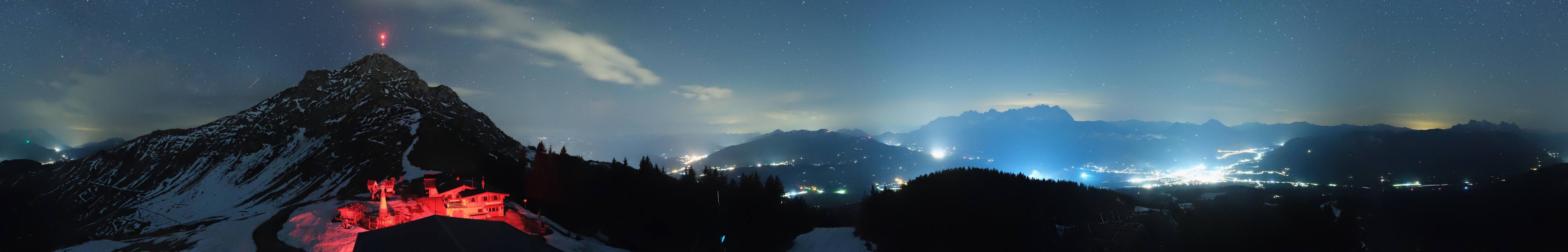 Archiv Foto Webcam St. Johann/Tirol: Blick von der Bergstation Harschbichl