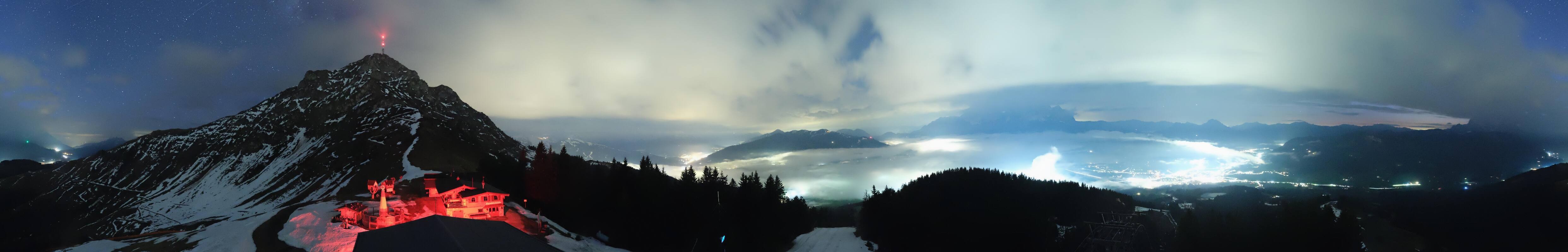 Archiv Foto Webcam St. Johann/Tirol: Blick von der Bergstation Harschbichl