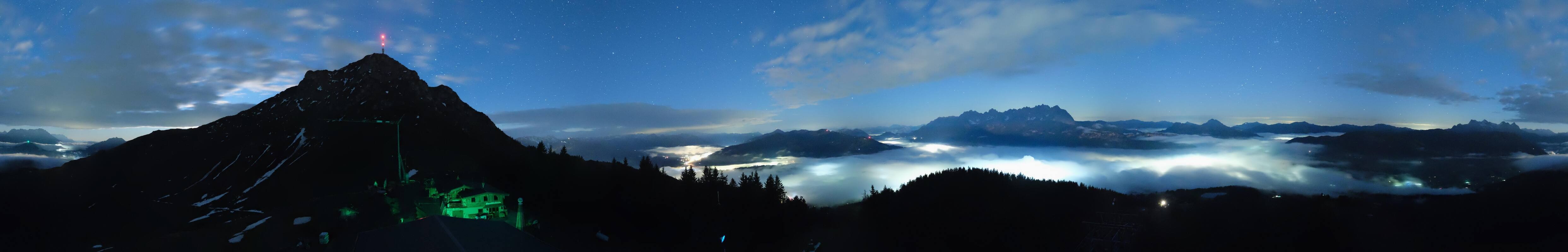 Archiv Foto Webcam St. Johann/Tirol: Blick von der Bergstation Harschbichl