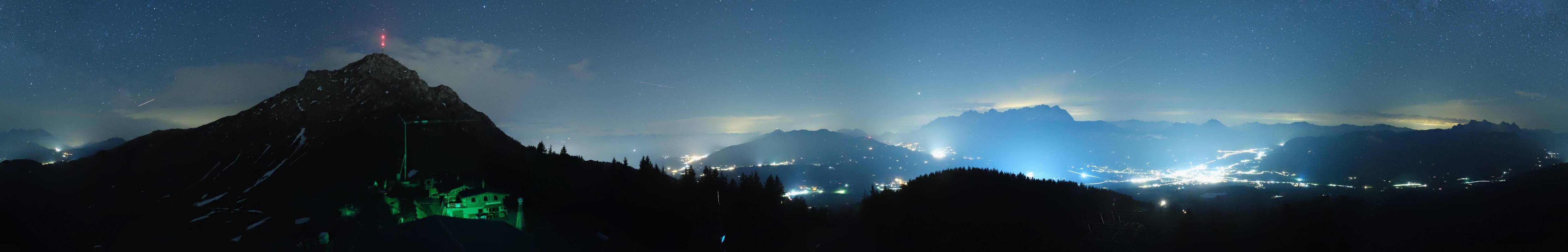 Archiv Foto Webcam St. Johann/Tirol: Blick von der Bergstation Harschbichl