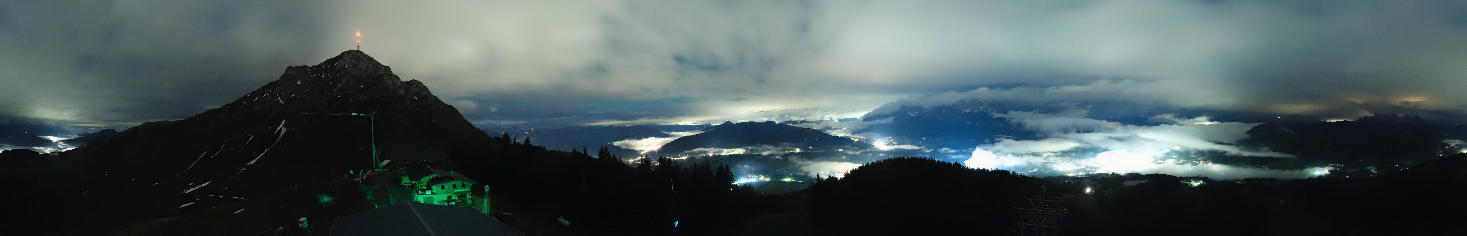 Archiv Foto Webcam St. Johann/Tirol: Blick von der Bergstation Harschbichl