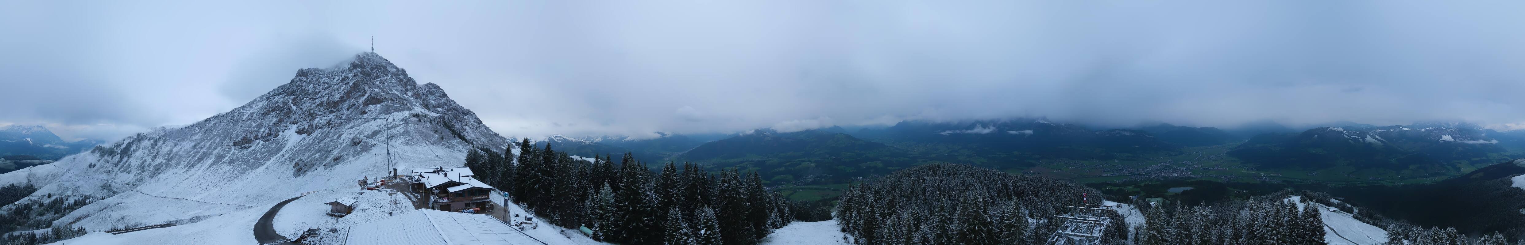 Archived image Webcam St. Johann/Tirol: View from Top Station Harschbichl