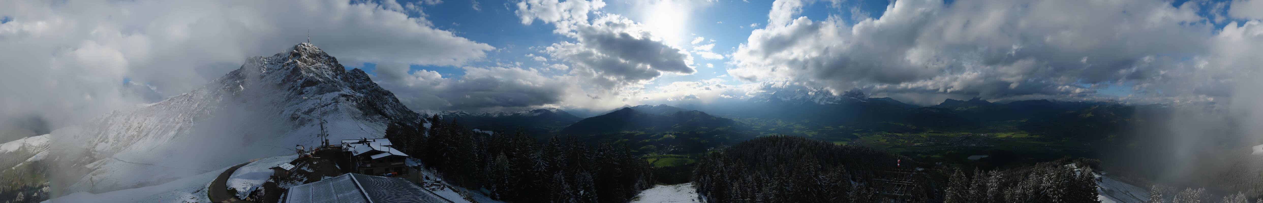 Archived image Webcam St. Johann/Tirol: View from Top Station Harschbichl
