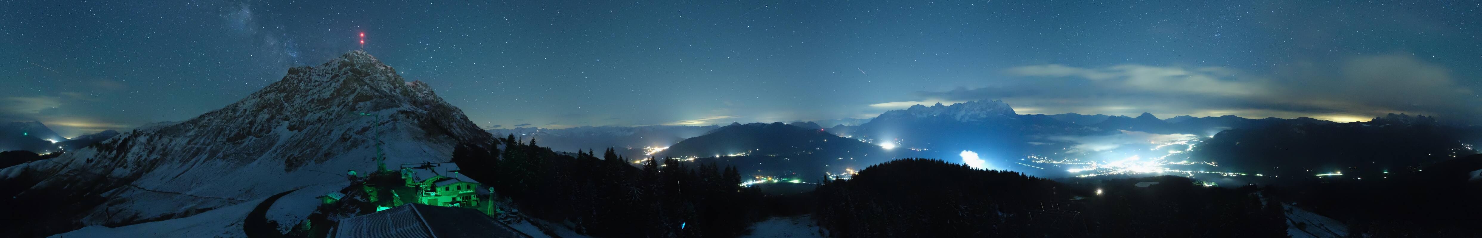 Archiv Foto Webcam St. Johann/Tirol: Blick von der Bergstation Harschbichl