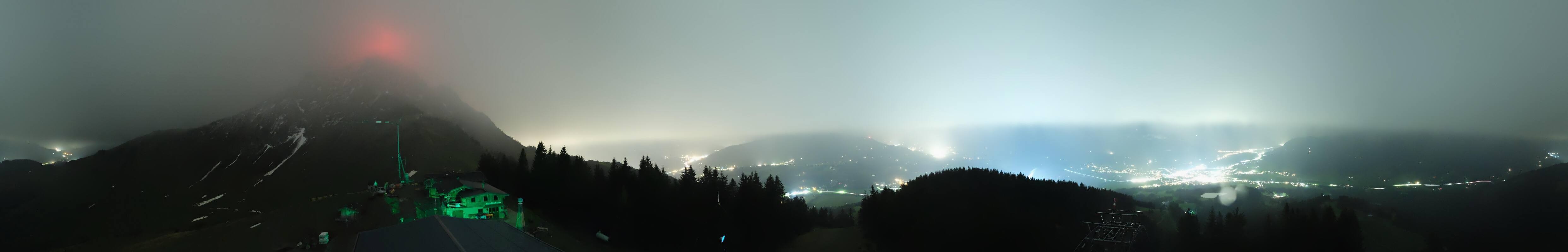 Archiv Foto Webcam St. Johann/Tirol: Blick von der Bergstation Harschbichl