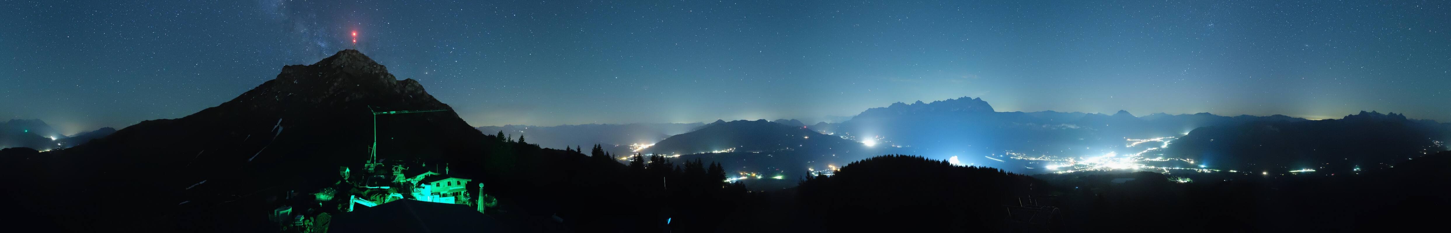 Archiv Foto Webcam St. Johann/Tirol: Blick von der Bergstation Harschbichl