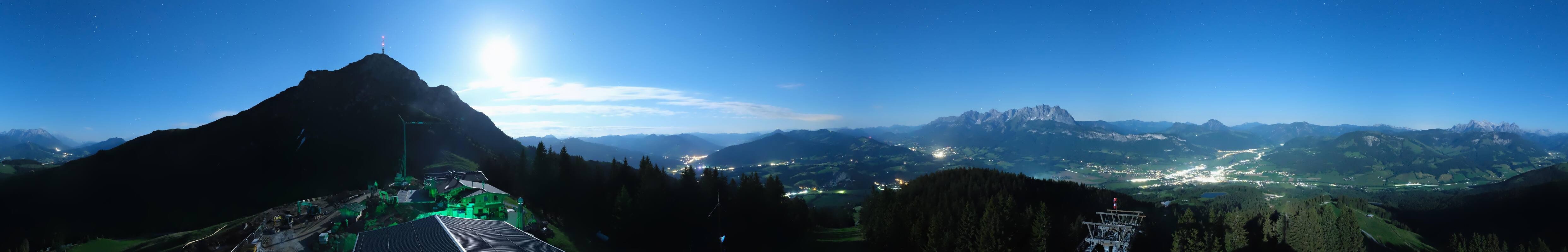 Archiv Foto Webcam St. Johann/Tirol: Blick von der Bergstation Harschbichl