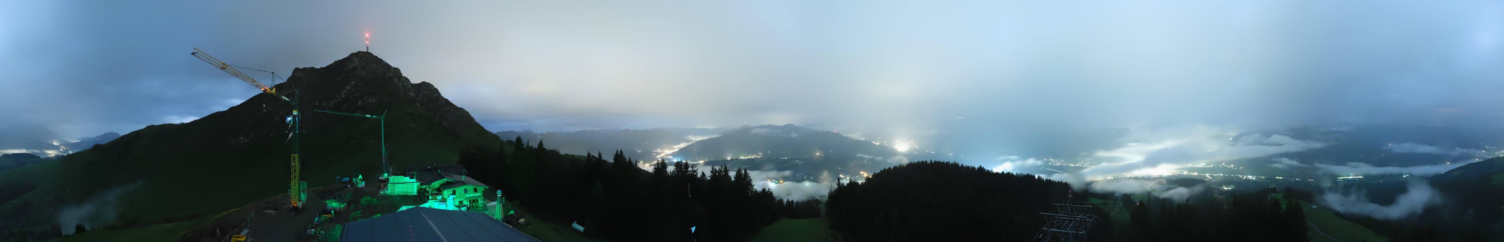 Archiv Foto Webcam St. Johann/Tirol: Blick von der Bergstation Harschbichl