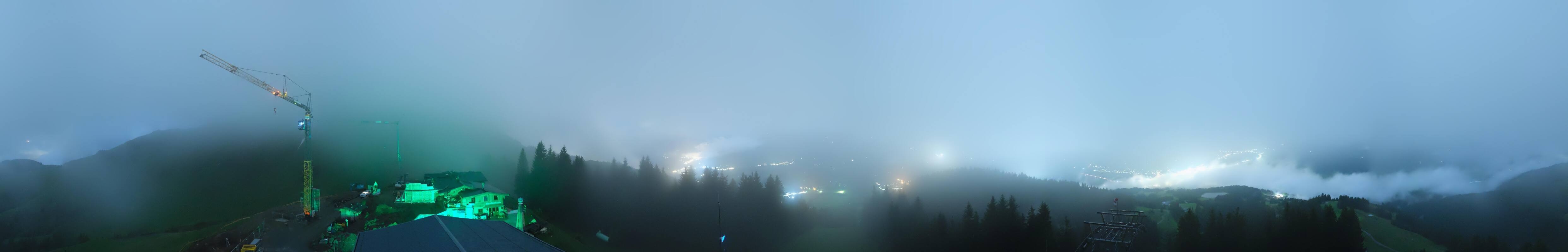 Archiv Foto Webcam St. Johann/Tirol: Blick von der Bergstation Harschbichl