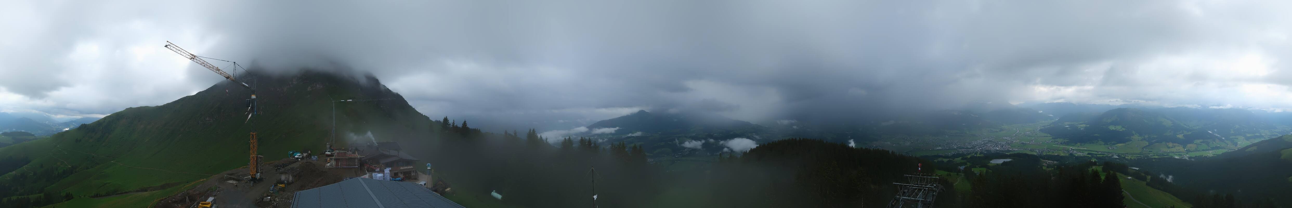 Archiv Foto Webcam St. Johann/Tirol: Blick von der Bergstation Harschbichl