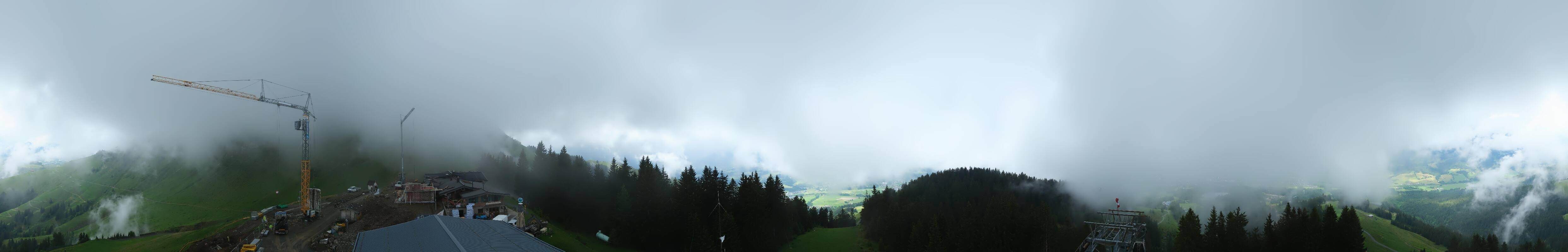 Archiv Foto Webcam St. Johann/Tirol: Blick von der Bergstation Harschbichl