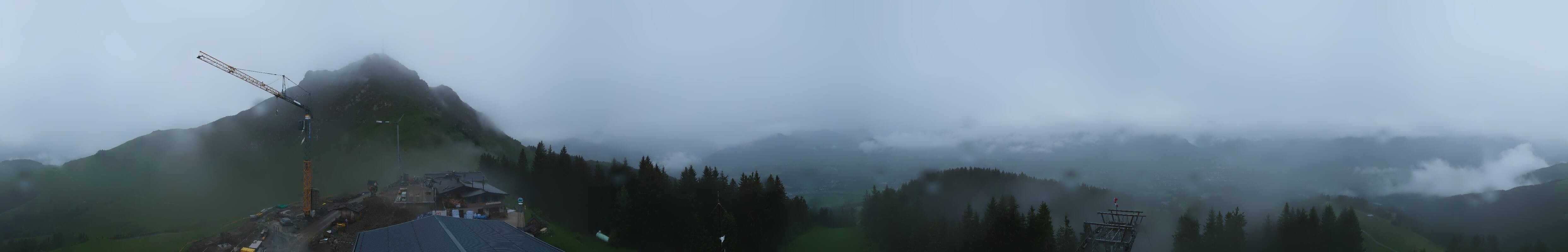 Archiv Foto Webcam St. Johann/Tirol: Blick von der Bergstation Harschbichl