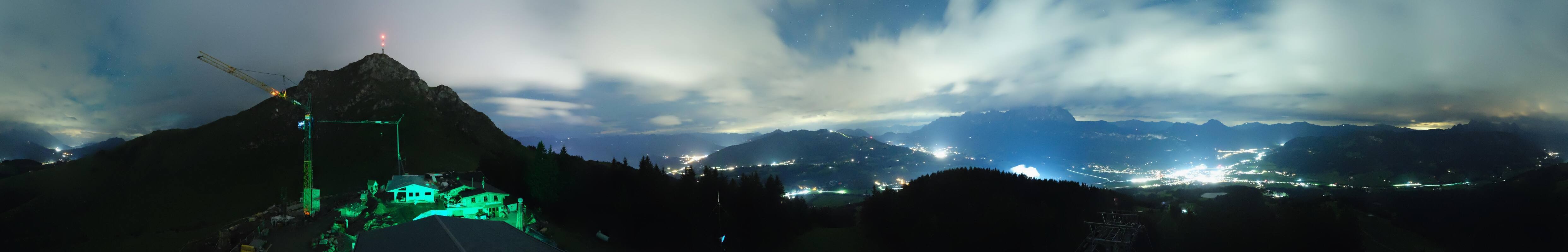 Archiv Foto Webcam St. Johann/Tirol: Blick von der Bergstation Harschbichl