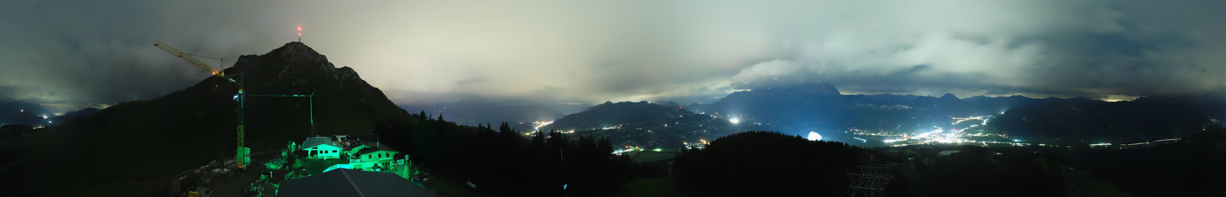 Archiv Foto Webcam St. Johann/Tirol: Blick von der Bergstation Harschbichl