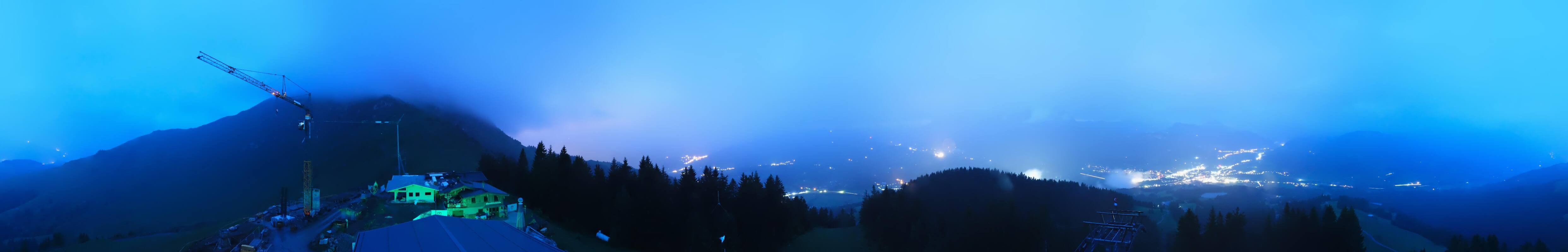 Archiv Foto Webcam St. Johann/Tirol: Blick von der Bergstation Harschbichl