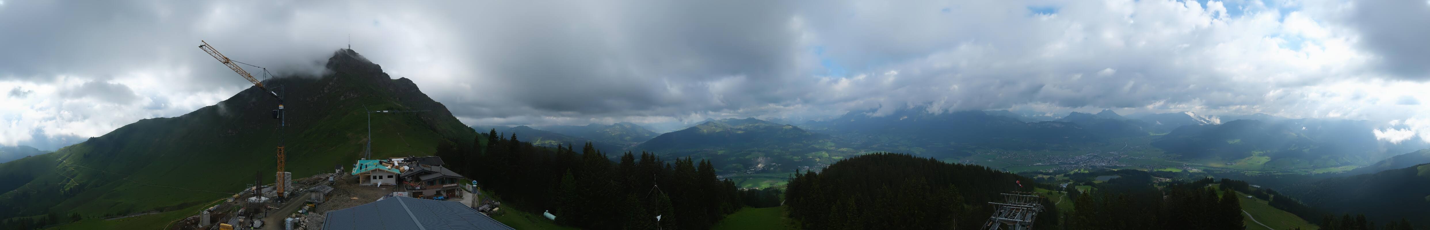 Archiv Foto Webcam St. Johann/Tirol: Blick von der Bergstation Harschbichl