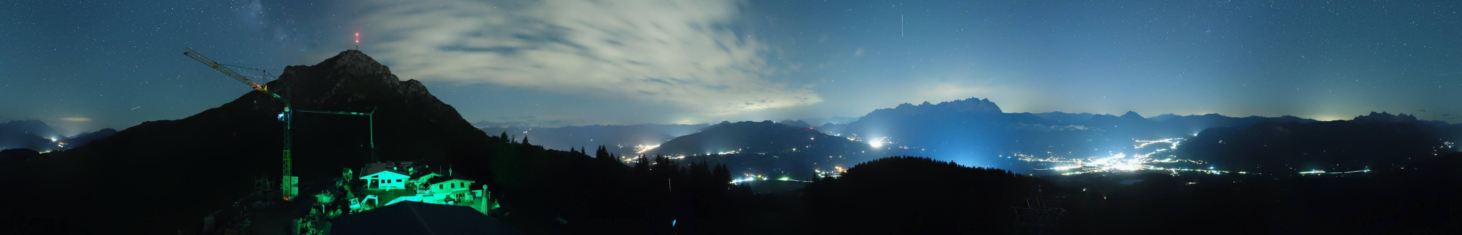 Archiv Foto Webcam St. Johann/Tirol: Blick von der Bergstation Harschbichl