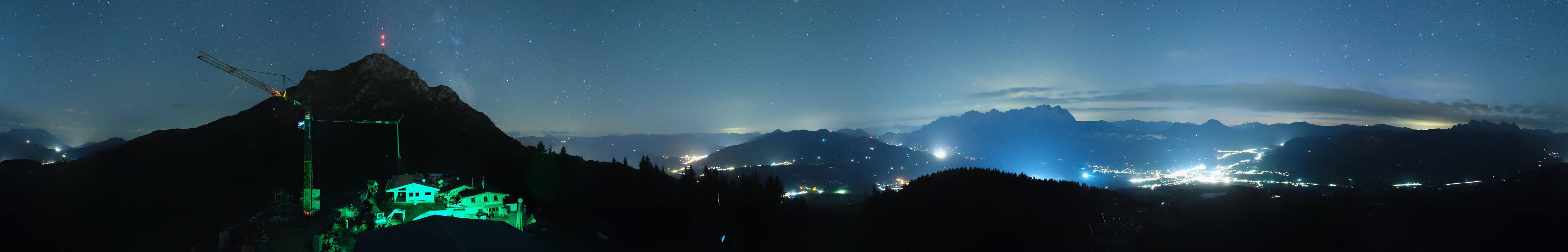 Archiv Foto Webcam St. Johann/Tirol: Blick von der Bergstation Harschbichl