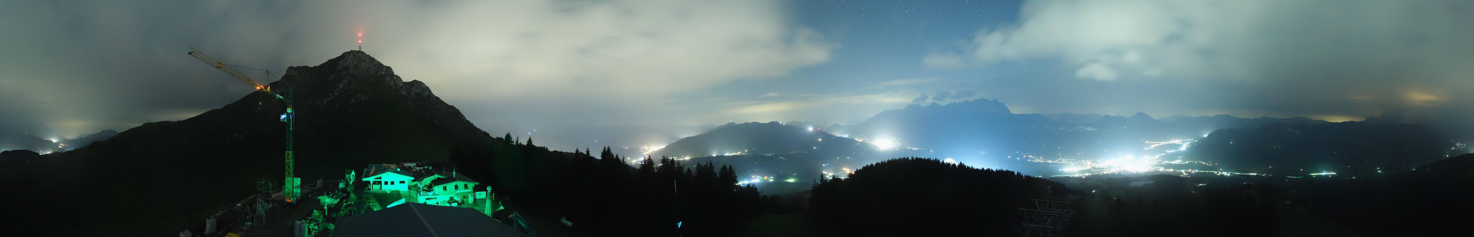 Archiv Foto Webcam St. Johann/Tirol: Blick von der Bergstation Harschbichl