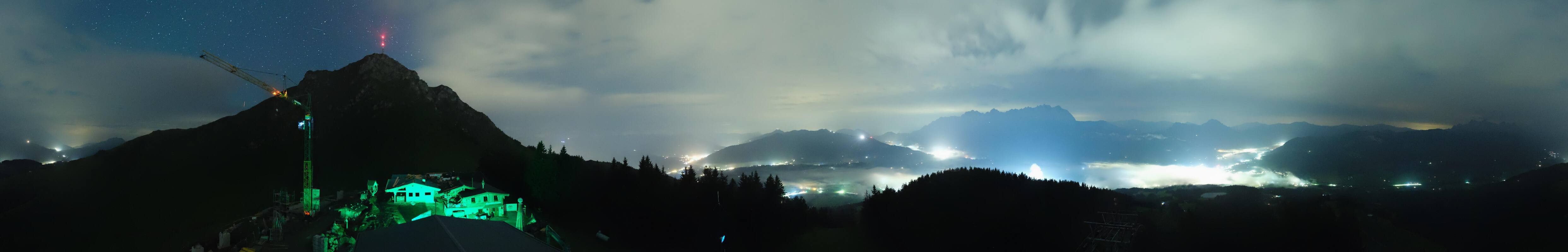 Archiv Foto Webcam St. Johann/Tirol: Blick von der Bergstation Harschbichl