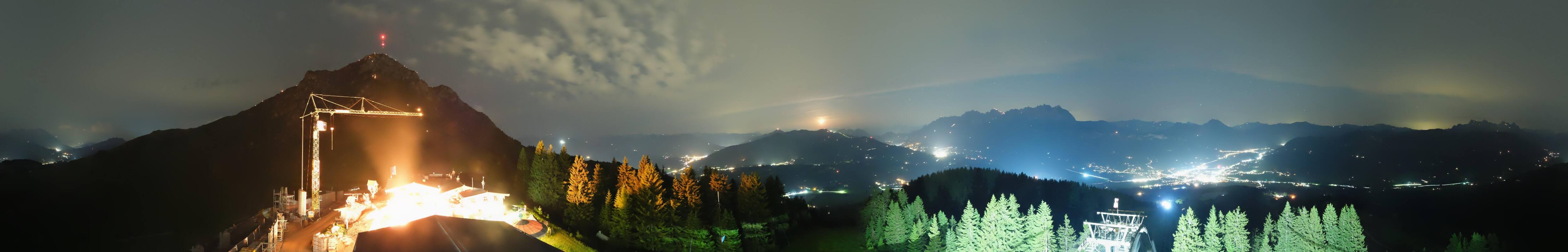 Archiv Foto Webcam St. Johann/Tirol: Blick von der Bergstation Harschbichl