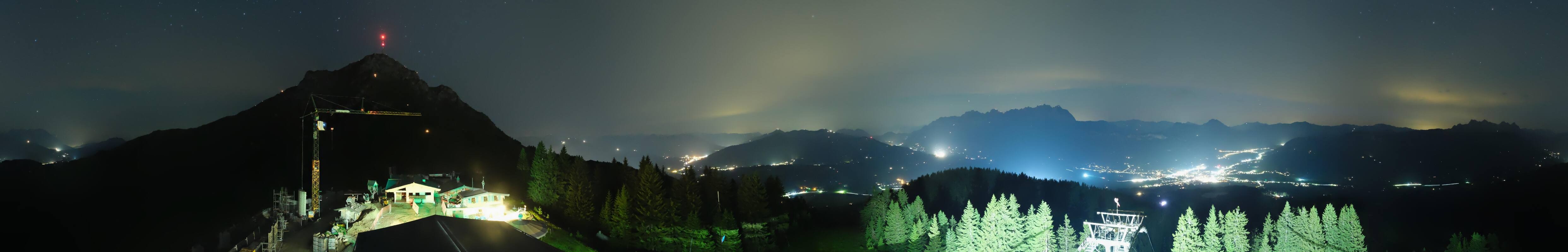 Archiv Foto Webcam St. Johann/Tirol: Blick von der Bergstation Harschbichl