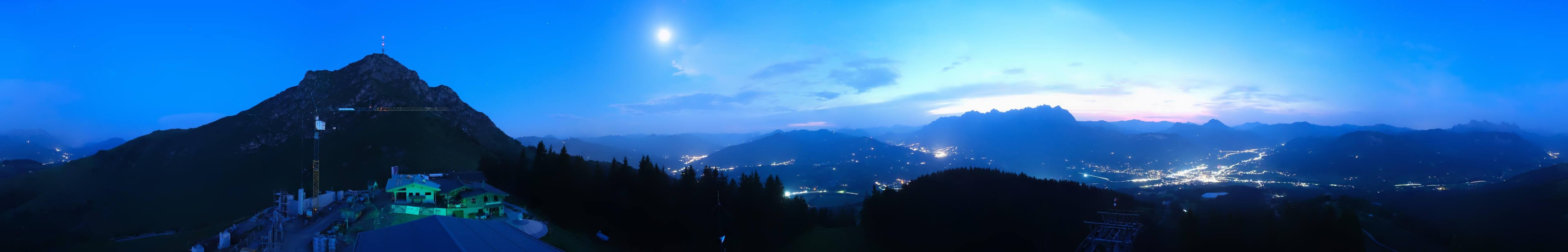 Archiv Foto Webcam St. Johann/Tirol: Blick von der Bergstation Harschbichl