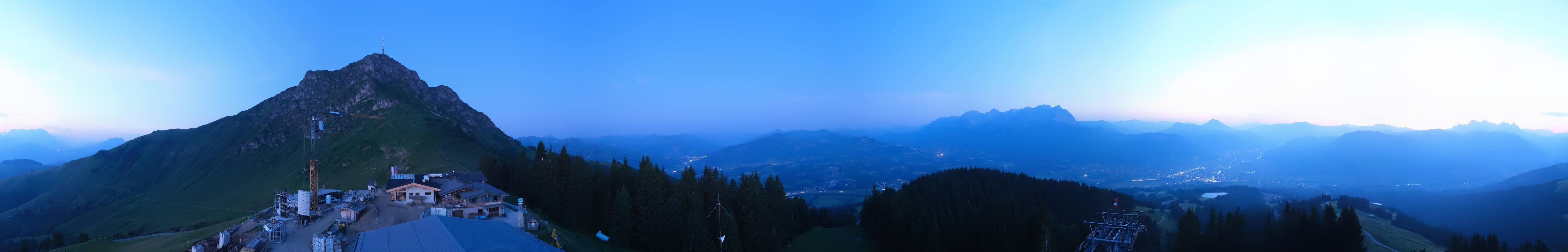 Archiv Foto Webcam St. Johann/Tirol: Blick von der Bergstation Harschbichl