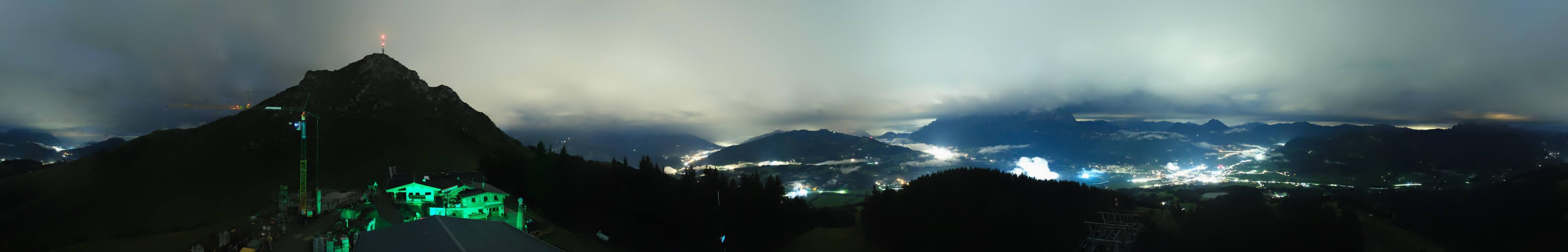 Archiv Foto Webcam St. Johann/Tirol: Blick von der Bergstation Harschbichl